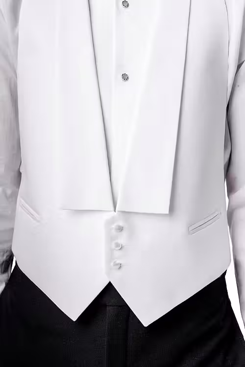 Vit klassisk frackväst